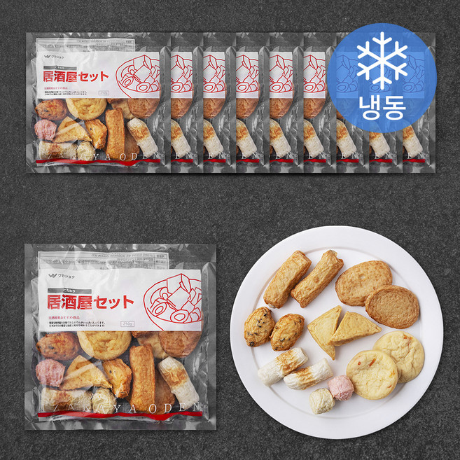와카메 코다와리 이자카야 세트 10봉 (냉동), 290g, 10개