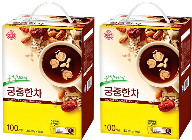 오뚜기 힐링타임 궁중한차, 18g, 100개입, 2개