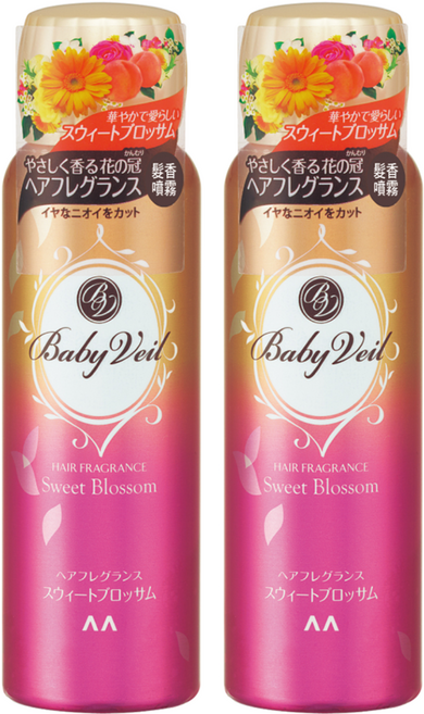 Baby Veil 香氛寶貝 髮香噴霧 甜蜜花香, 80g, 2瓶