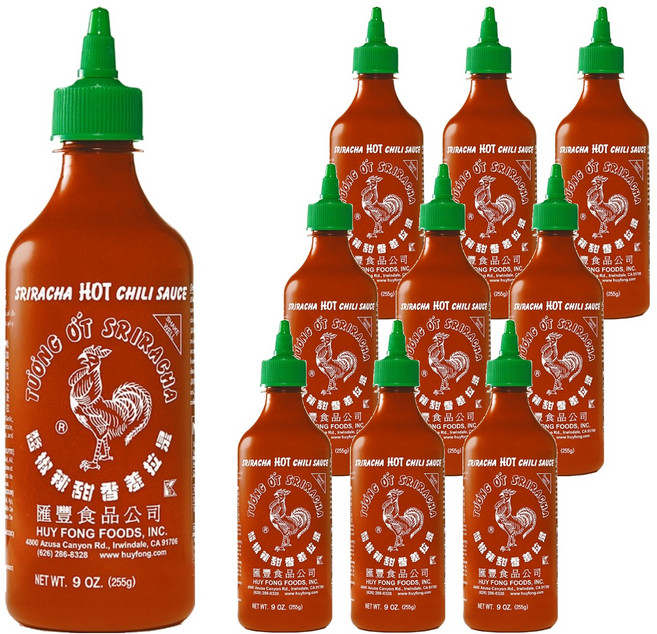 허이펑 스리라차 핫 칠리 시즈닝, 255g, 10개