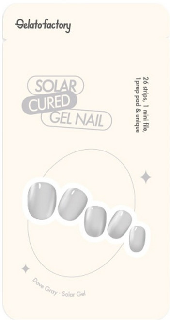 젤라또팩토리 솔라젤 네일스티커, 1개, 도브그레이