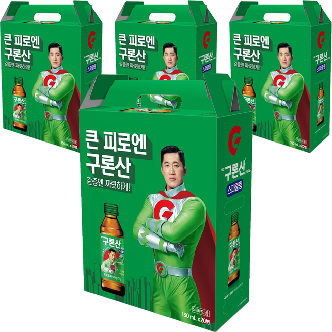 해태htb 구론산 스파클링 오리지날액 선물세트, 150ml, 80개