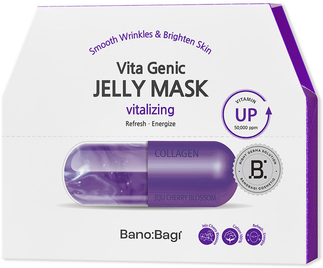 바노바기 비타제닉 젤리 마스크 바이탈라이징 30ml, 10개입, 1개