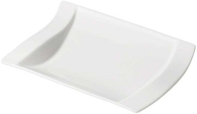 Villeroy&Boch 波浪形小菜醬料碟 21*15cm, 1個, 單色