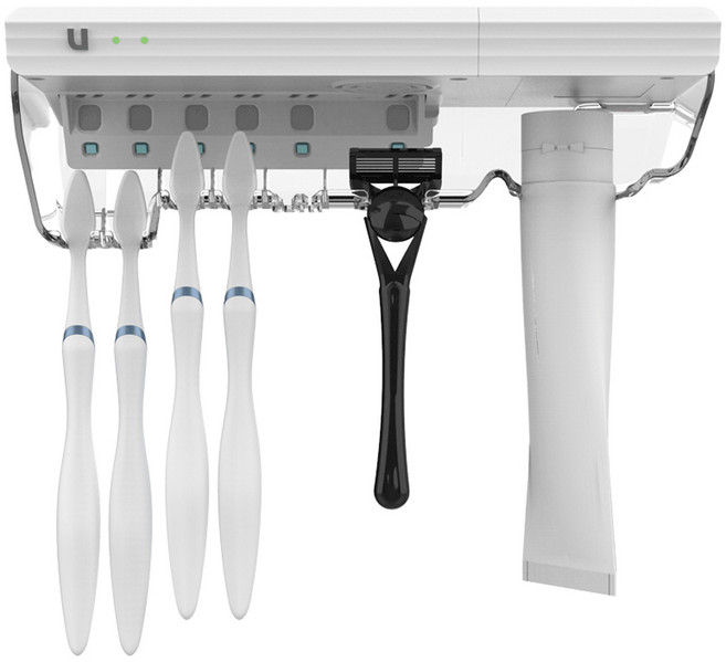 유토렉스 스위칭 빌트인 칫솔 살균기, URT-143CHW, 화이트