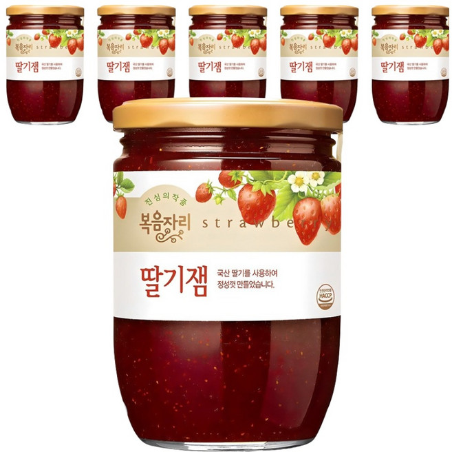 복음자리 딸기잼, 640g, 6개