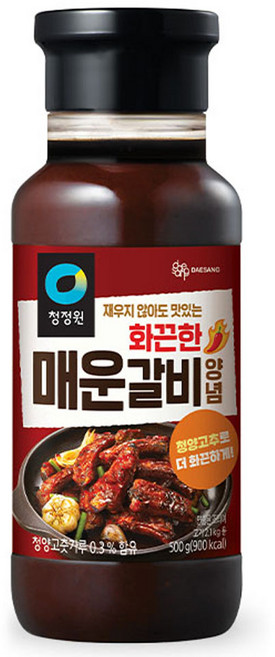청정원 화끈한 매운갈비 양념, 500g, 1개