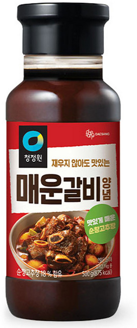 청정원 매운갈비 양념, 500g, 1개