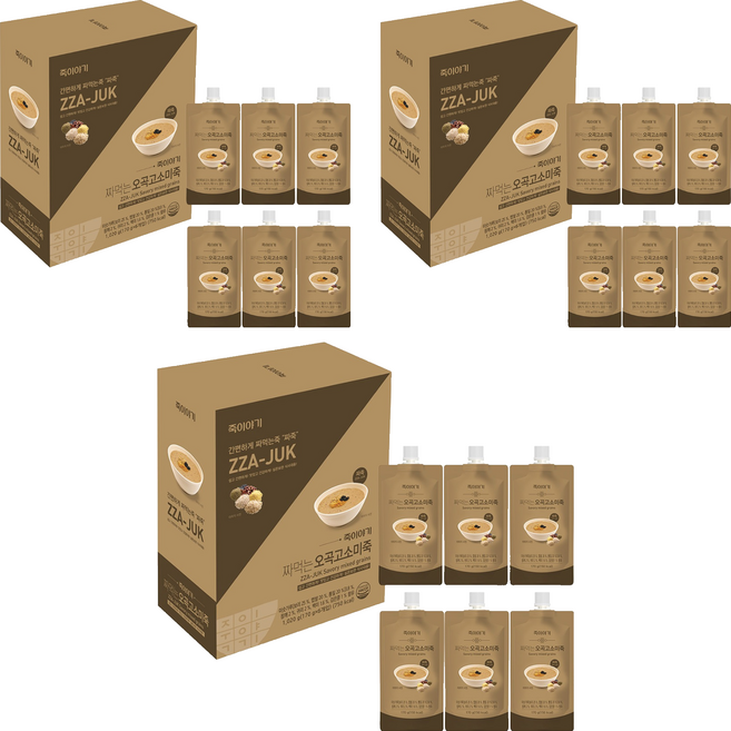 죽이야기 짜먹는 오곡고소미죽, 170g, 18개