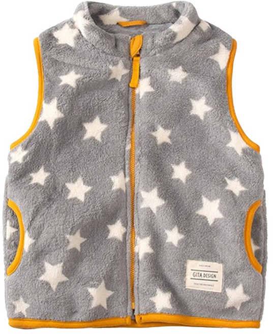 兒童款 珊瑚絨保暖背心 YKK拉鍊