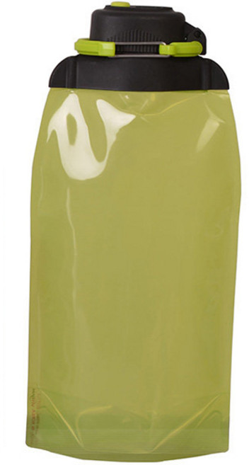 빛담 아웃도어 접이식 물병, 연두, 860ml, 1개