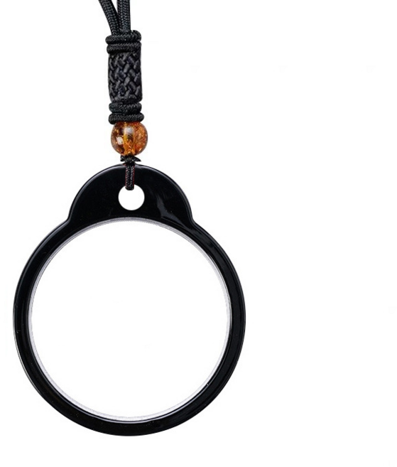 MEO 40대부터 80대 맞춤형 목걸이 돋보기 블랙 2.50D, 1개