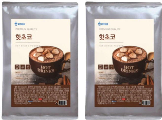 위드고 핫초코 파우더, 900g, 1개입, 2개