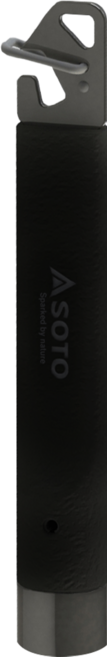 SOTO 瓦斯罐處理器 1.5 x 1.6 x 10cm 33g, 黑色 + 銀色, 1個