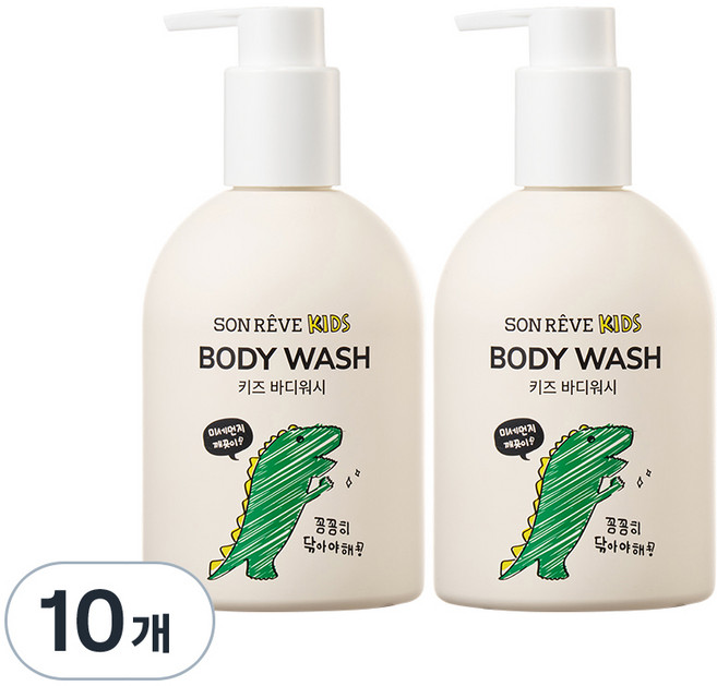 쏭레브 키즈 바디워시 사탕향, 290ml, 10개