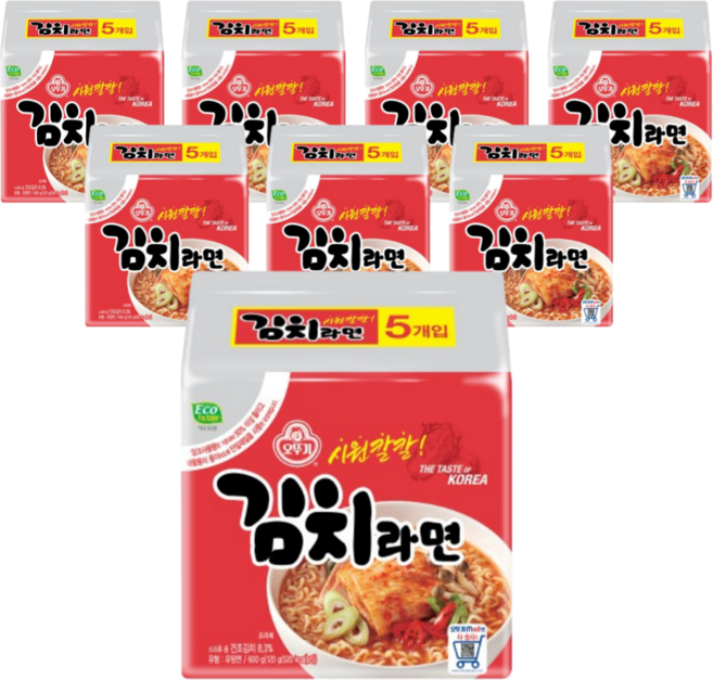 오뚜기 김치라면 120g, 40개