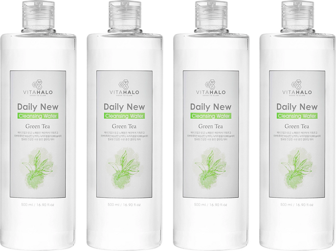 VITAHALO 濟州綠茶卸妝水, 500ml, 4瓶