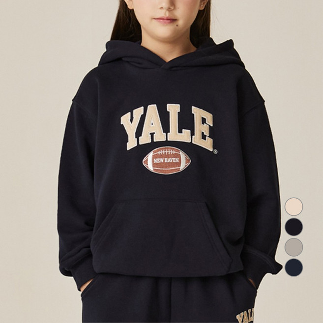 예일키즈 주니어 아동용 뉴 헤이븐 풋볼 기모 후디 YJCRHDZ43835
