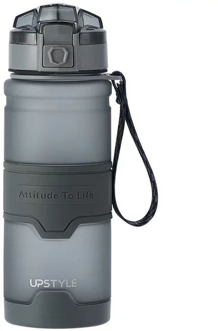 UPSTYLE Tritan 健身水壺, 1個, 磨砂灰, 700ml