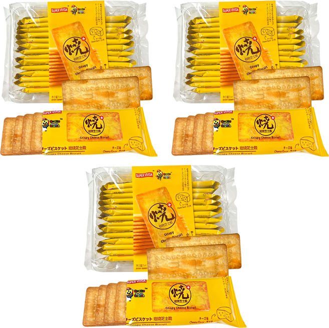 슈퍼비비가 크리스피 치즈맛 비스킷 26p, 288g, 3개