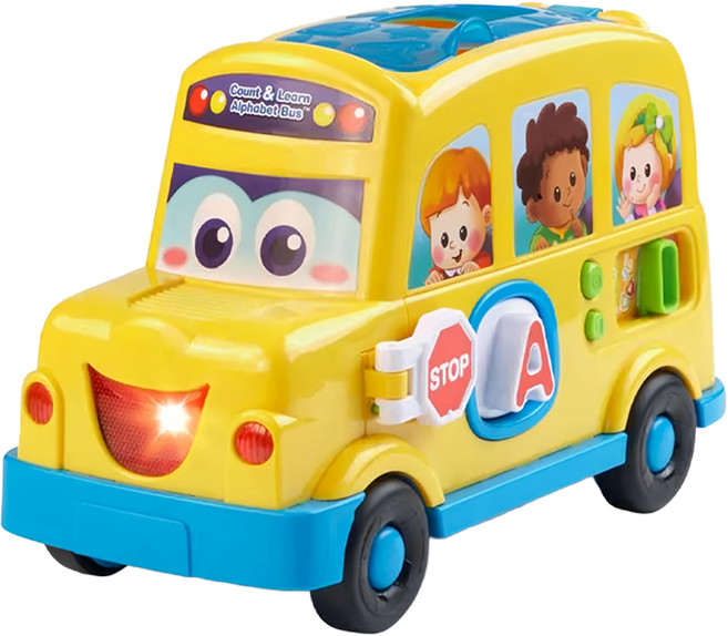 vtech 偉易達 數數音樂字母學習校車 黃色 字母數字音樂學習 幼兒玩具