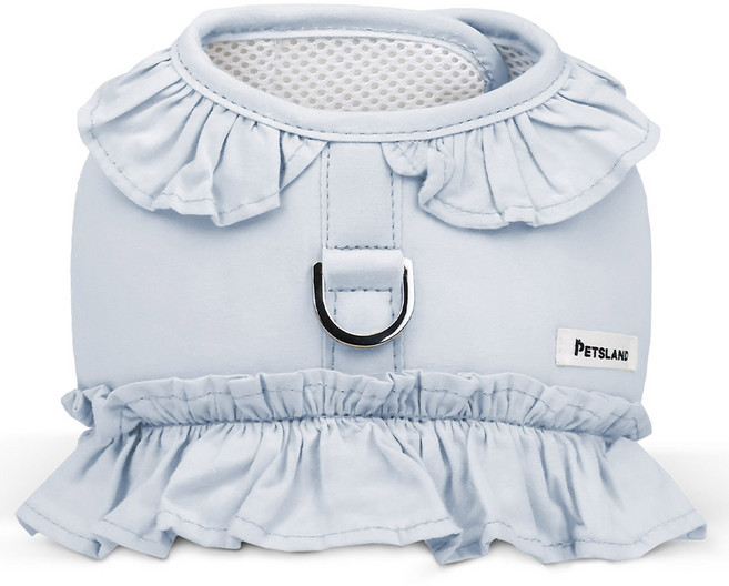 펫츠랜드 강아지 루나 프릴 하네스, 밀키블루, 1개