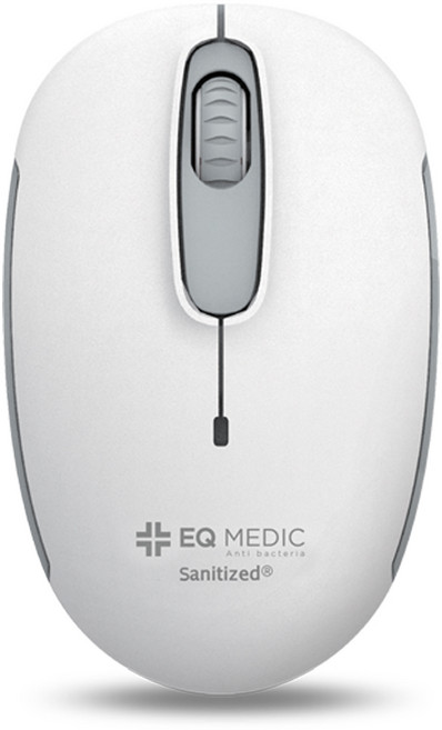 이큐메딕 항균 무소음 무선 마우스, Sanitize-WM7, 화이트
