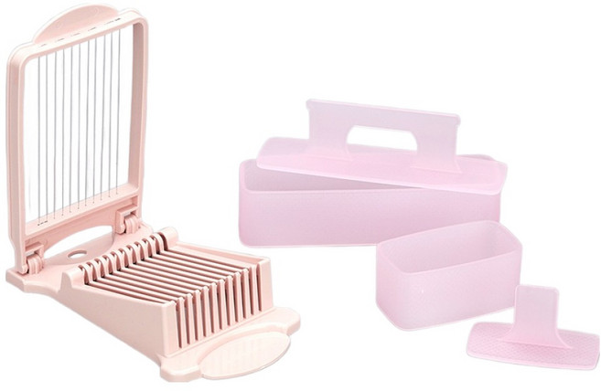 도블레 알럽하우스 스팸김밥 만들기 슬라이서 + 소틀 + 대틀 세트, 핑크, 1세트