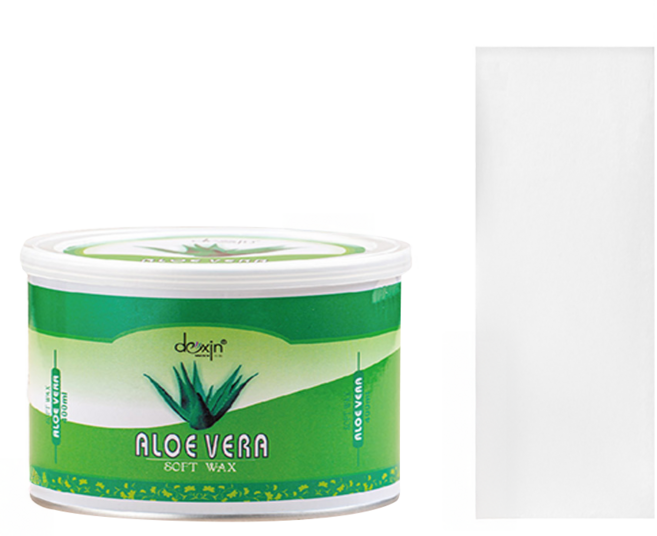 德馨 蘆薈軟蠟 含除毛紙, 400ml, 1組