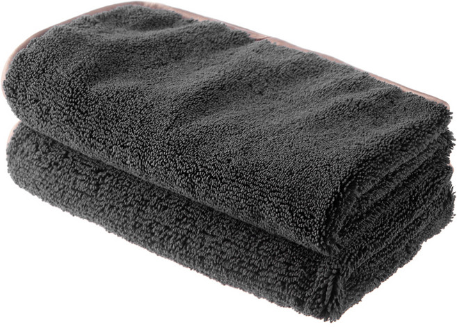 코멧 극세사 차량용 양면 버핑 타월 50 x 40 cm, 그레이, 2개