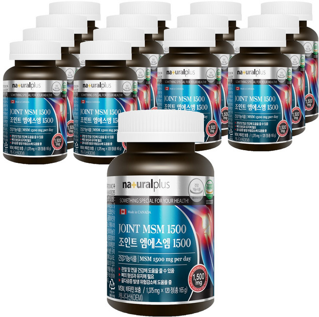 내츄럴플러스 조인트 엠에스엠 1500, 120정, 15개