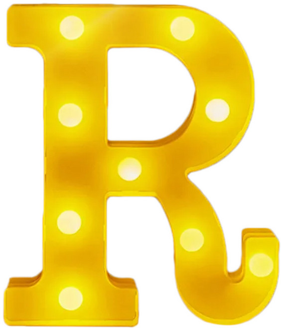 生活King 字母裝飾燈, R