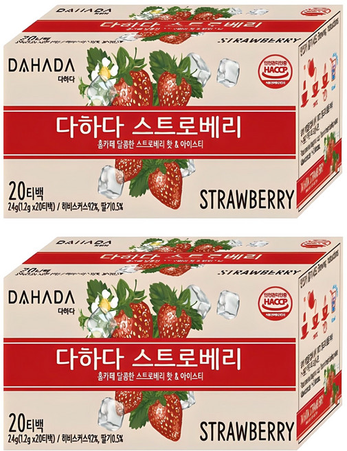 다하다 스트로베리, 1.2g, 20개입, 2개