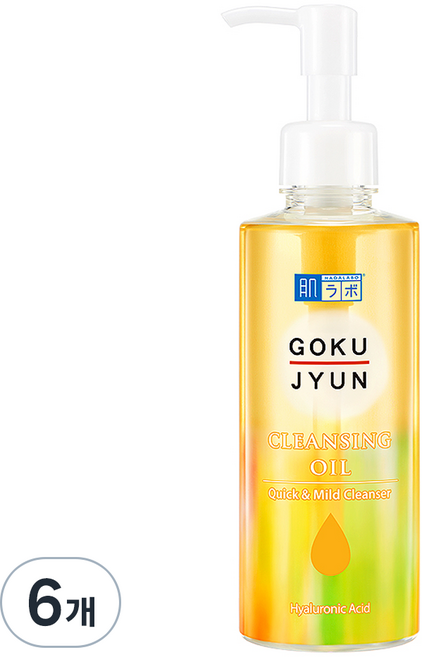 하다라보 고쿠쥰 클렌징 오일, 200ml, 6개