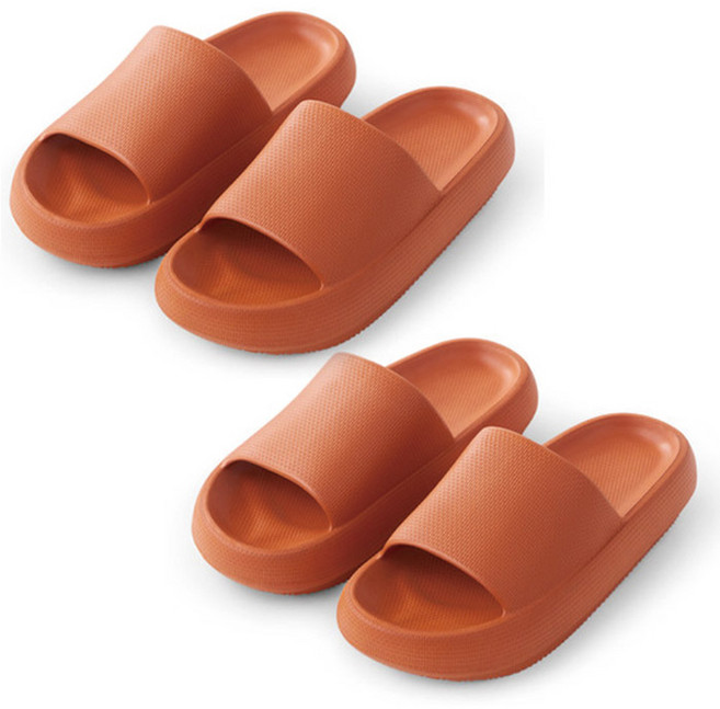 마켓플랜 통통 거실 실내화, 오렌지, 2개