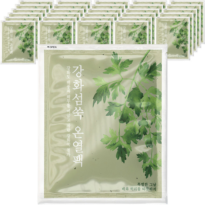 부착형 강화섬쑥 온열팩 60g, 30개