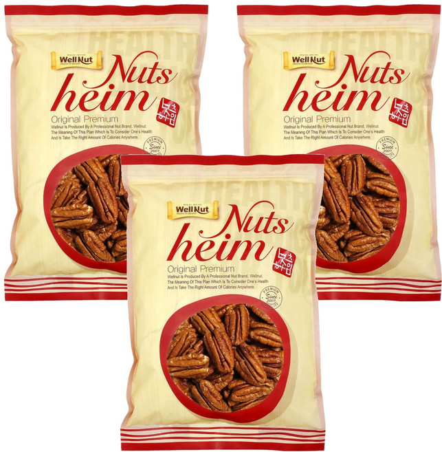 웰넛 자연두레 피칸, 200g, 3개