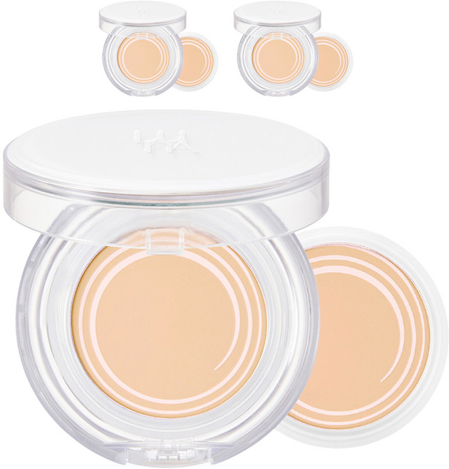 루나 수분광 팩트 클리어 본품 12.5g + 리필, 21호 바닐라, 3개