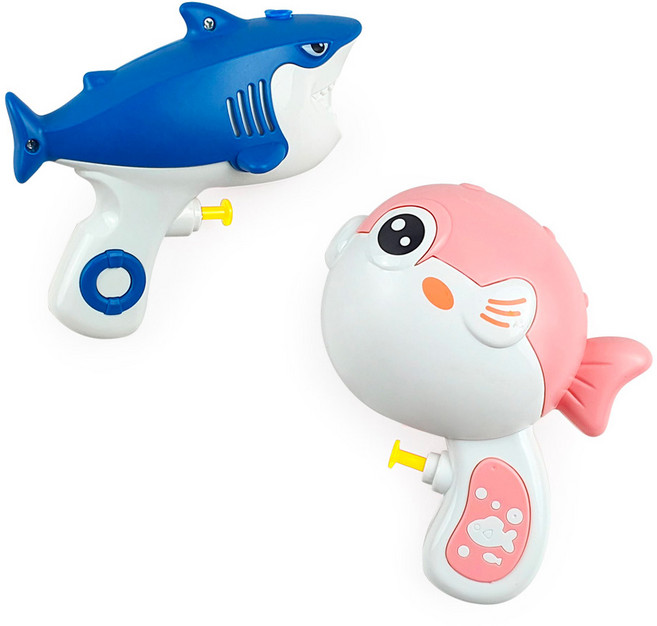 애들랜드 물총 2종 세트, 피쉬 + 샤크, 1세트
