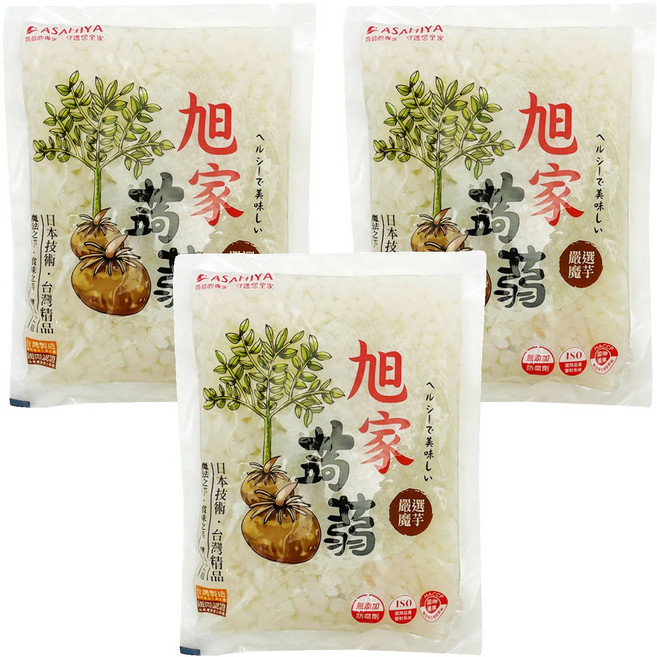 ASAHIYA 旭家 蒟蒻晶米 主食新選擇 擬態米飯造型, 300g, 3包