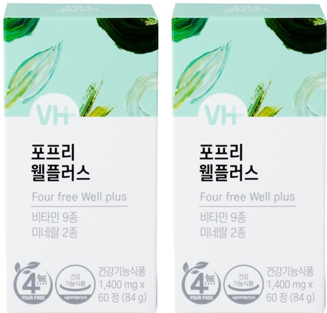 VITAMIN HOUSE 4FREE 綜合維他命 Wellplus, 60顆, 2罐