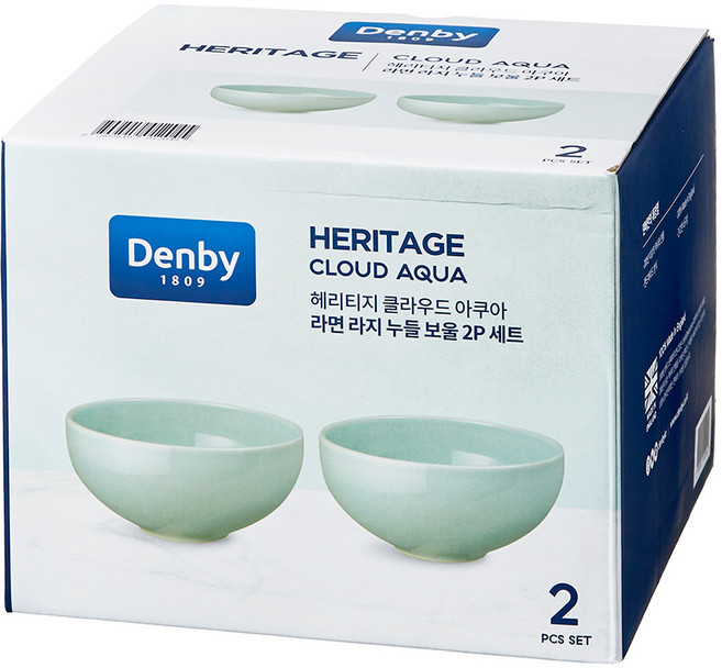 덴비 헤리티지 누들 보울 라지, 클라우드 아쿠아, 2개