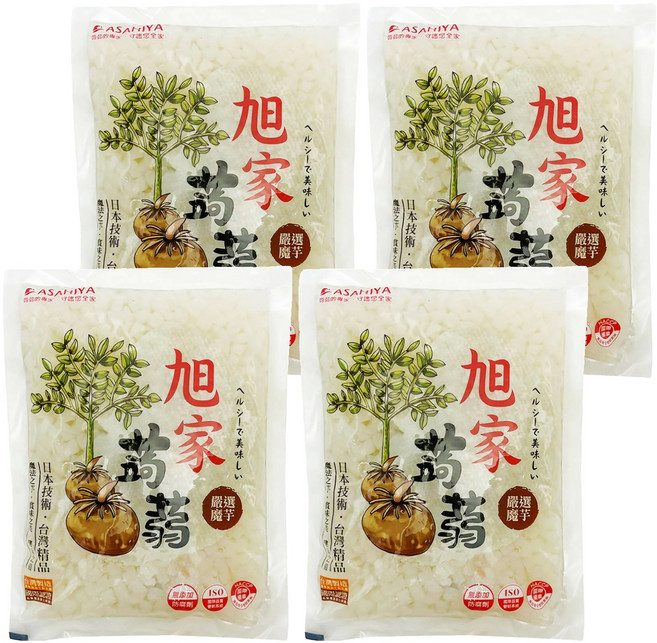 ASAHIYA 旭家 蒟蒻晶米 主食新選擇 擬態米飯造型, 300g, 4包