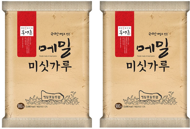봉평_메밀미싯가루, 2개, 900g