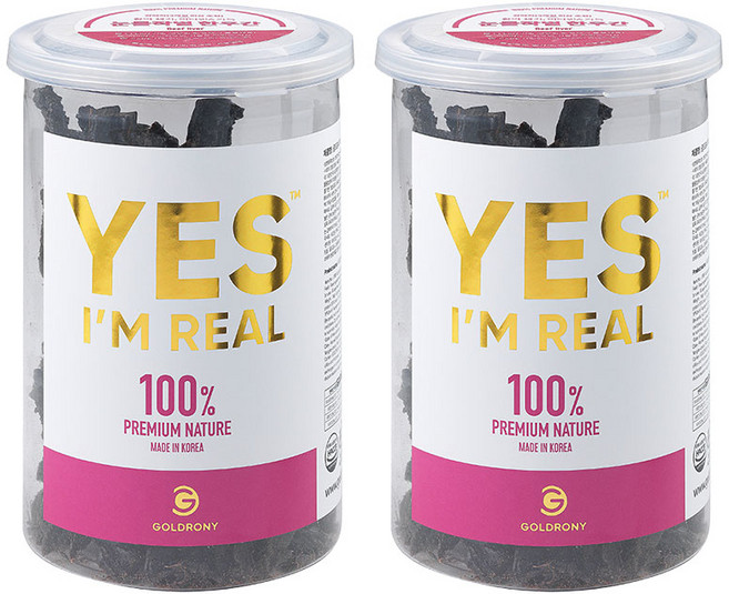 골드로니 강아지 예스아임리얼 프리미엄 저온건조 간식, 한우간, 160g, 2개