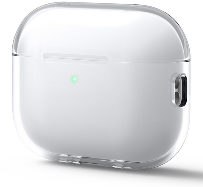 엘라고 에어팟 프로3 클리어 케이스, 투명, 1개