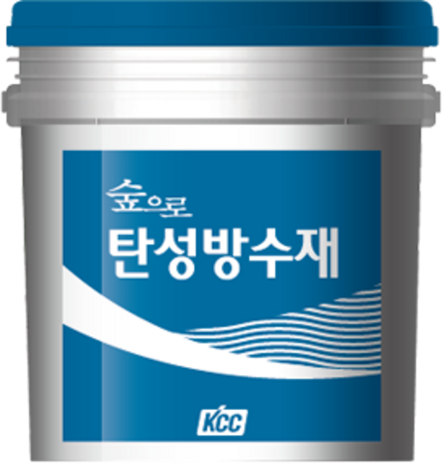KCC숲으로 탄성방수재 페인트, 녹색, 4kg, 1개