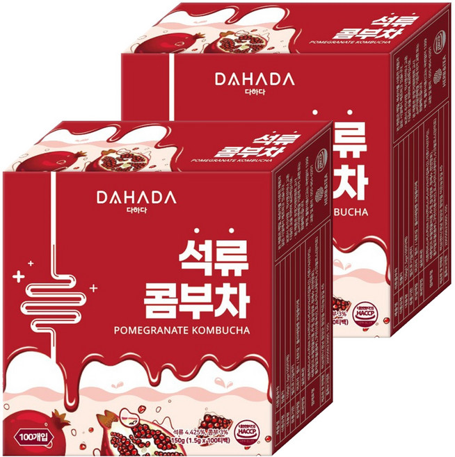 다하다 석류콤부차, 1.5g, 100개입, 2개