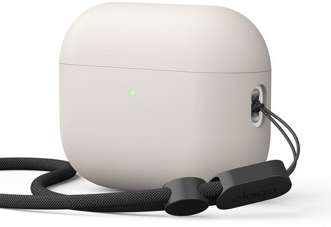 엘라고 리퀴드 하이브리드 스트랩 케이스, 에어팟 프로3, 스톤, 1개