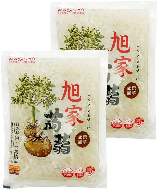 ASAHIYA 旭家 蒟蒻晶米 主食新選擇 擬態米飯造型, 300g, 2包